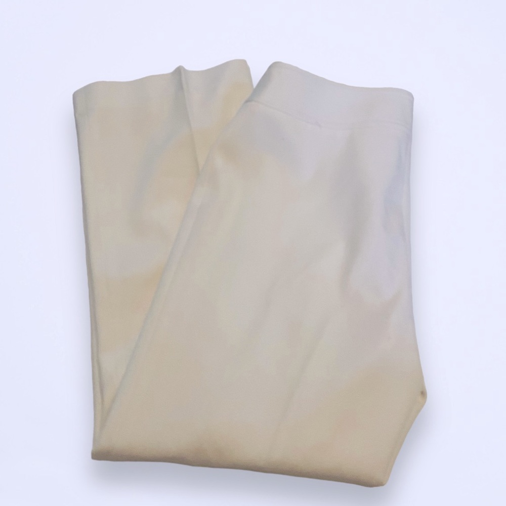 Illusion Ivory Wide Leg Ponte Pants SZ 6